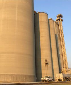 Large silo storage tank