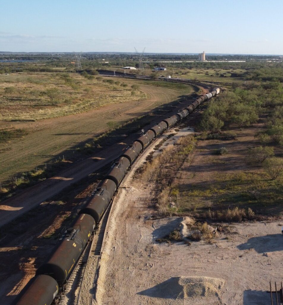 Closest railcar storage and transloading hub to Abilene Data Center