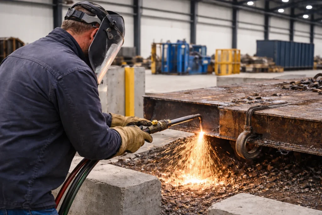 Procesamiento de chatarra operations visual