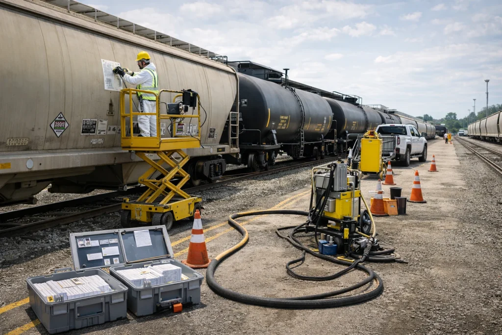 Visual del servicio Remarcado y rotulado